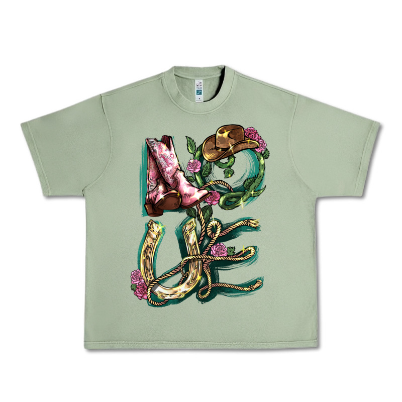Love Boots Horseshoe Urban Heavy Tee by HowdyJamesFarm | Teevron