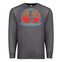 Charcoal Heather Softball Retro Vintage 80s Style Player Gift Premium Sweatshirt - longCreatives