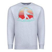 Heather Grey Softball Retro Vintage 80s Style Player Gift Premium Sweatshirt - longCreatives