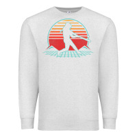 Oatmeal Heather Softball Retro Vintage 80s Style Player Gift Premium Sweatshirt - longCreatives