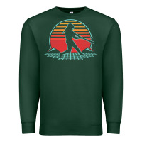 Sports Green Softball Retro Vintage 80s Style Player Gift Premium Sweatshirt - longCreatives
