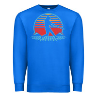 True Royal Softball Retro Vintage 80s Style Player Gift Premium Sweatshirt - longCreatives