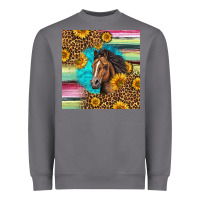 Storm quarter horse aztec pattern Heavyweight Sweatshirt - LillyAllenDesigns