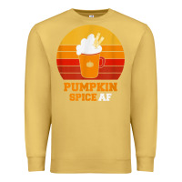 Antique Gold pumpkin spice af retro vintage background happy halloween Premium Sweatshirt - longCreatives