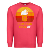 Cardinal pumpkin spice af retro vintage background happy halloween Premium Sweatshirt - longCreatives
