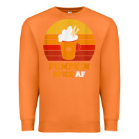 Carrot pumpkin spice af retro vintage background happy halloween Premium Sweatshirt - longCreatives