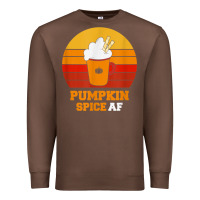 Chestnut pumpkin spice af retro vintage background happy halloween Premium Sweatshirt - longCreatives
