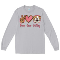 Moon Dust Peace Love Bulldog Long Sleeve Tee - Jasminsmagicworld