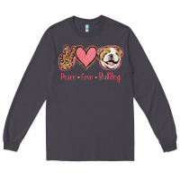 Smoke Peace Love Bulldog Long Sleeve Tee - Jasminsmagicworld