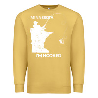 Antique Gold MN Minnesota Fishing T Gift for Fishermen and Anglers Premium Sweatshirt - longCreatives