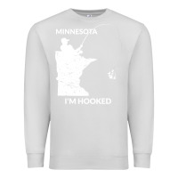 Dove Grey MN Minnesota Fishing T Gift for Fishermen and Anglers Premium Sweatshirt - longCreatives