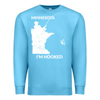 Ocean Blue MN Minnesota Fishing T Gift for Fishermen and Anglers Premium Sweatshirt - longCreatives