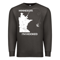 Smoke MN Minnesota Fishing T Gift for Fishermen and Anglers Premium Sweatshirt - longCreatives