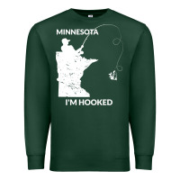 Sports Green MN Minnesota Fishing T Gift for Fishermen and Anglers Premium Sweatshirt - longCreatives