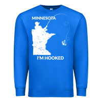Mn Minnesota Fishing T Gift For Fishermen And Anglers Premium Sweatshirt | Teevron