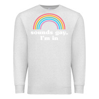 Oatmeal Heather Sounds Gay, I'm In Premium Sweatshirt - longCreatives