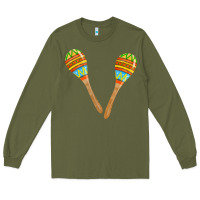 Army Green maracas fa element Long Sleeve Tee - FaDigitalArtStudio