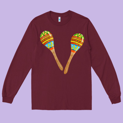 Maracas Fa Element Long Sleeve Tee Designed By Fadigitalartstudio
