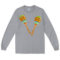Heather Grey maracas fa element Long Sleeve Tee - FaDigitalArtStudio