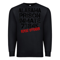 Black halloween alabama prisoner party costume tshirt Premium Sweatshirt - longCreatives