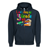 Navy last day of third grade Zipper Hoodie - Artiststas