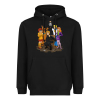 Black surprise!  scooby dog with friends funny halloween Heavyweight Hoodie - longCreatives