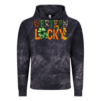 Cloud Black Western lucky with clover St. Patricks day Vintage Hoodie - HowdyJamesFarm