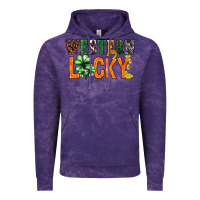 Cloud Purple Western lucky with clover St. Patricks day Vintage Hoodie - HowdyJamesFarm