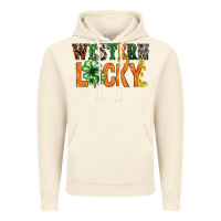 Vintage Artic Western lucky with clover St. Patricks day Vintage Hoodie - HowdyJamesFarm