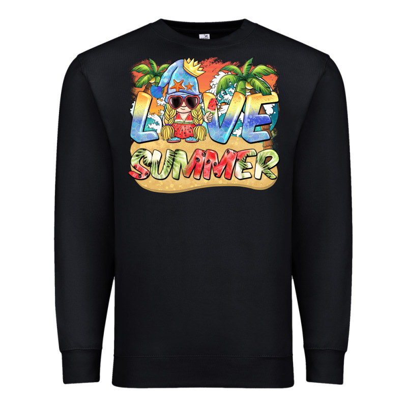 Love Summer Gnomes  Background Premium Sweatshirt by BarkalooDesign | Teevron
