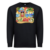 Black love summer gnomes  Background Premium Sweatshirt - BarkalooDesign