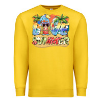 Lemon love summer gnomes  Background Premium Sweatshirt - BarkalooDesign