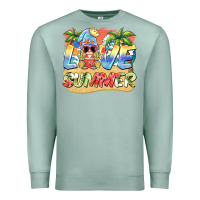 Seafoam love summer gnomes  Background Premium Sweatshirt - BarkalooDesign