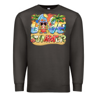 Smoke love summer gnomes  Background Premium Sweatshirt - BarkalooDesign