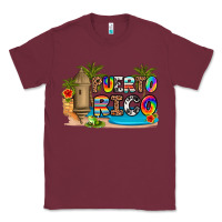Burgundy puerto rico Classic Tee - Artiststas