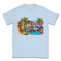 Dusty Blue puerto rico Classic Tee - Artiststas
