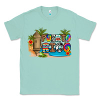 Seafoam puerto rico Classic Tee - Artiststas