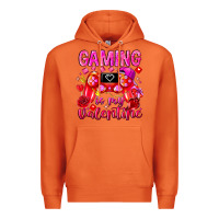 Carrot Gaming is My Valentine Premium Hoodie - CowhideDigitalArt