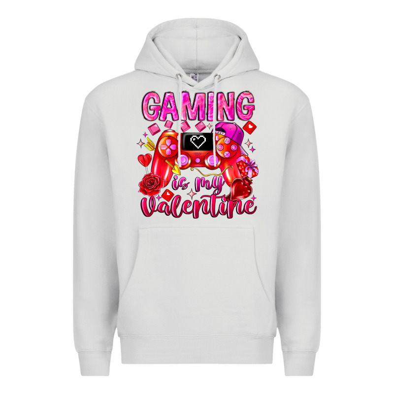 Gaming Is My Valentine Premium Hoodie by CowhideDigitalArt | Teevron