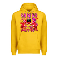 Lemon Gaming is My Valentine Premium Hoodie - CowhideDigitalArt