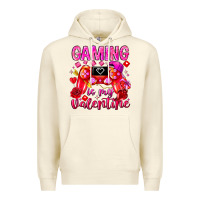 Sandshell Gaming is My Valentine Premium Hoodie - CowhideDigitalArt