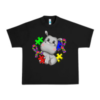 Autism Hippopotamus Urban Heavy Tee | Teevron