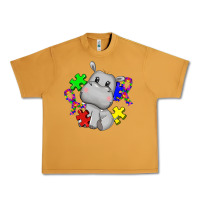 Peanut Butter autism hippopotamus Urban Heavy Tee - CowGirlArtShop
