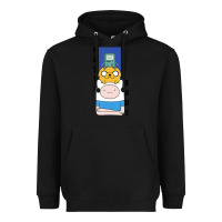 Black Cn Adventure Time Finn Jake Bmo Best Buds Heavyweight Hoodie - longCreatives
