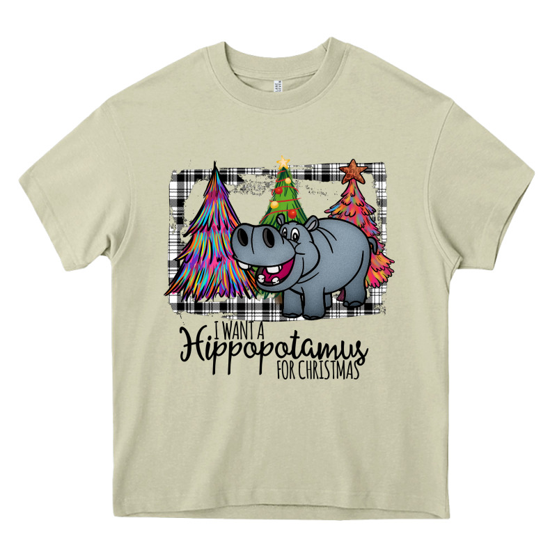 I Want Hippopotamus For Christmas Heavy Core Tee by Bettercallsaul | Teevron