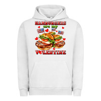 Pigment Lunar Rock hamburger are my valentine Urban Hoodie - AdoDesignShop