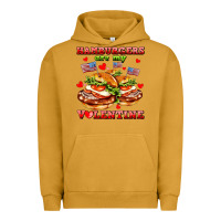 Pigment Peanut Butter hamburger are my valentine Urban Hoodie - AdoDesignShop
