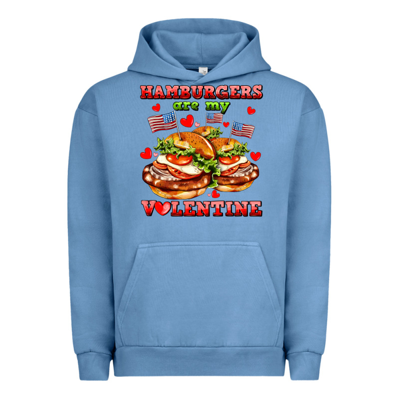 Hamburger Are My Valentine Urban Hoodie by AdoDesignShop | Teevron