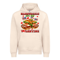 Sandshell hamburger are my valentine Urban Hoodie - AdoDesignShop