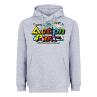 Heather Grey Funny Action Park New Jersey 1978 Vintage Heavyweight Hoodie - longCreatives